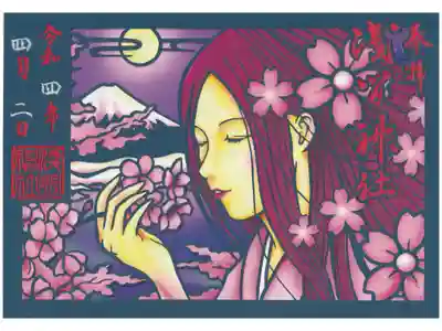 木花咲耶姫さま(夜桜)