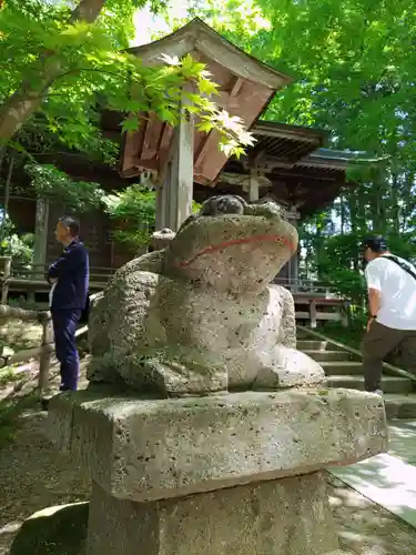 中尊寺の狛犬