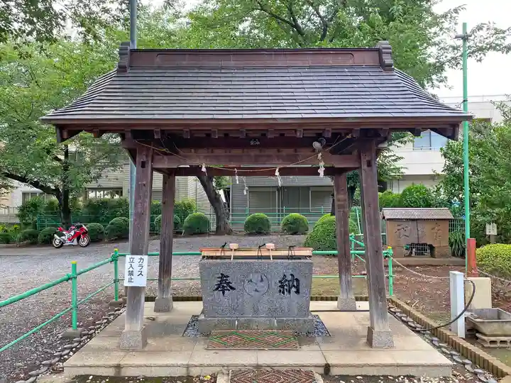 七郷神社の手水舎