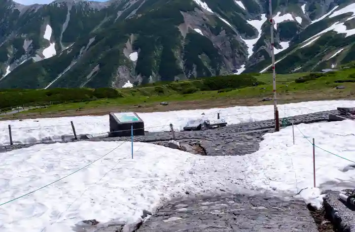 雄山神社峰本社の景色