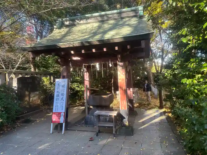 芝東照宮の手水舎