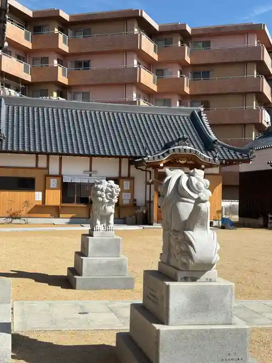 大窪八幡宮の狛犬
