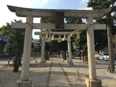 小村田氷川神社の鳥居