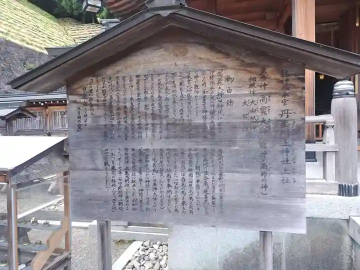 丹生川上神社(上社)の歴史