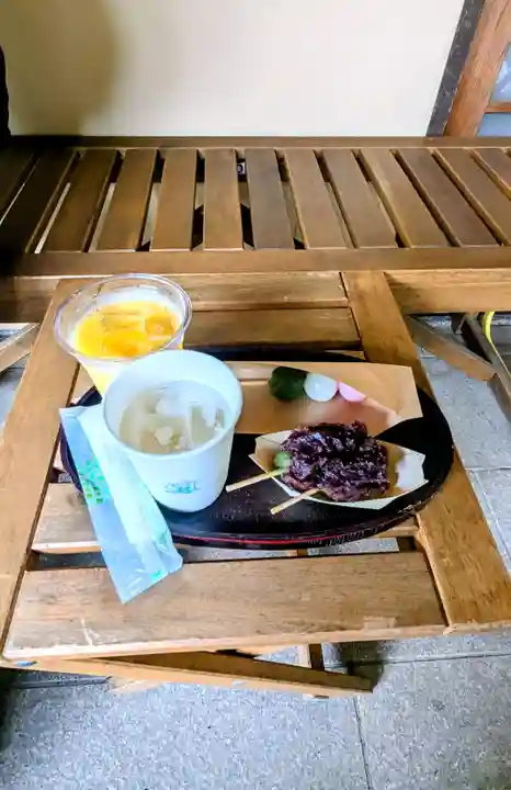 検見川神社の食事