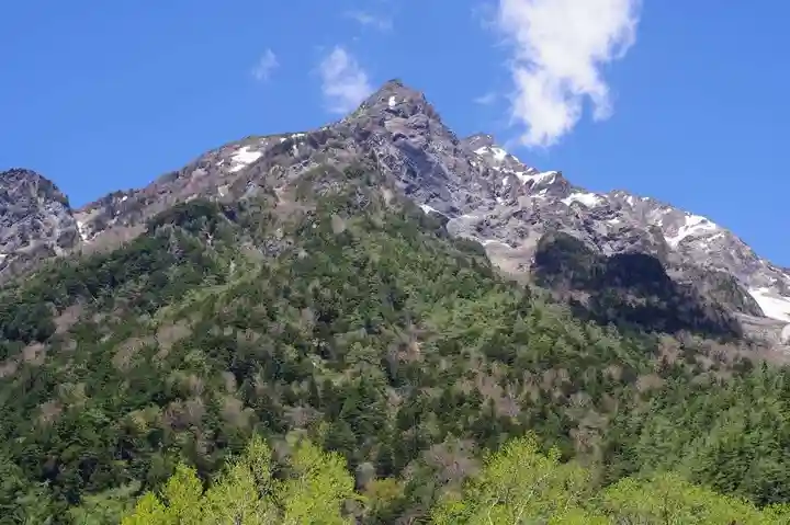穂高神社奥宮の景色