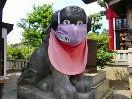 元郷氷川神社の狛犬