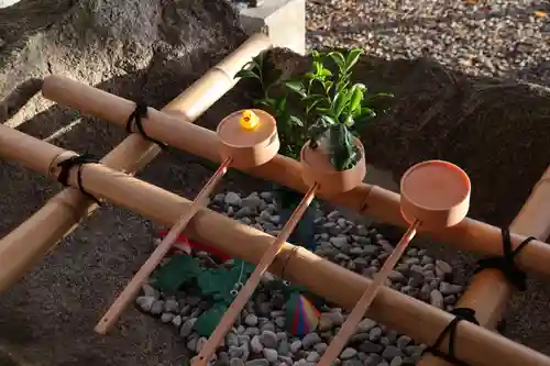 阿久津「田村神社」（郡山市阿久津町）旧社名：伊豆箱根三嶋三社の手水