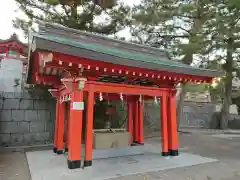 五社神社　諏訪神社の手水