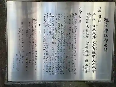雉子神社の歴史