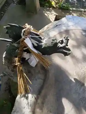 中川熊野神社の手水舎