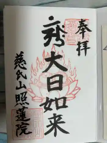 照蓮院の御朱印 2026年03月