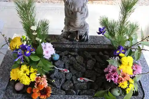 滑川神社 - 仕事と子どもの守り神の手水