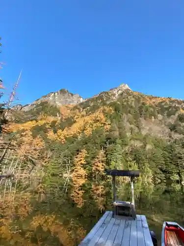 穂高神社奥宮の景色