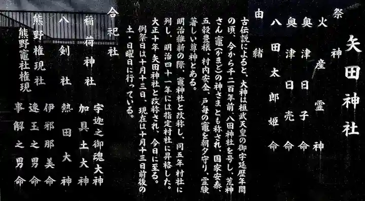 矢田神社の歴史