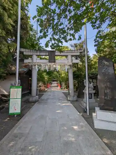 鈴鹿明神社の鳥居