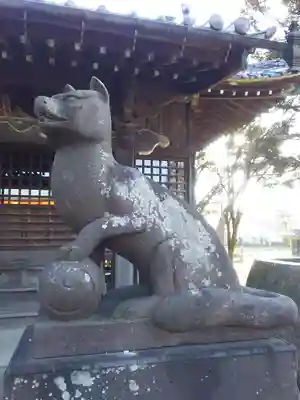 千疋伊南理神社の狛犬