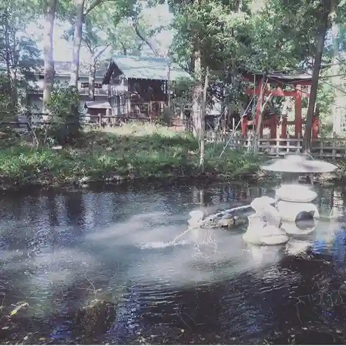 調神社の庭園