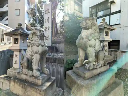 白金氷川神社の狛犬