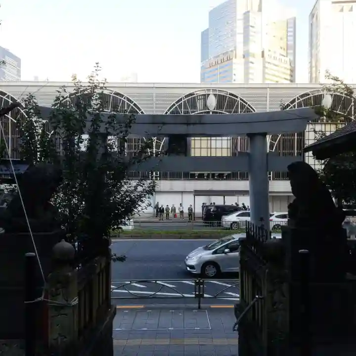 高山稲荷神社(旧鎮座地)の鳥居