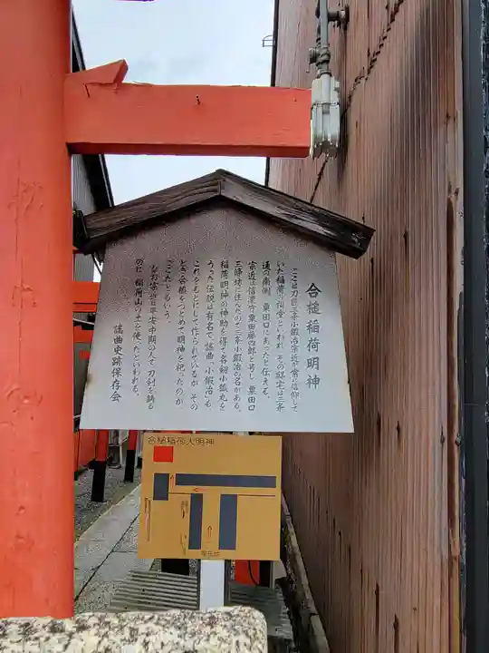 合槌稲荷大明神の歴史