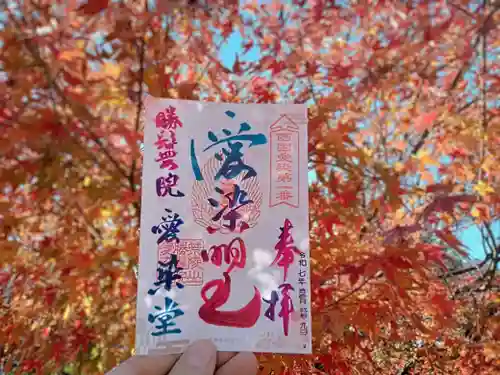 愛染堂勝鬘院の御朱印