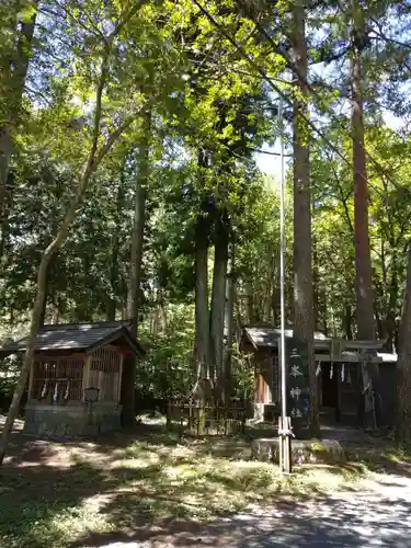 山の神社の本殿