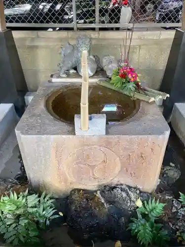 千住本氷川神社の手水