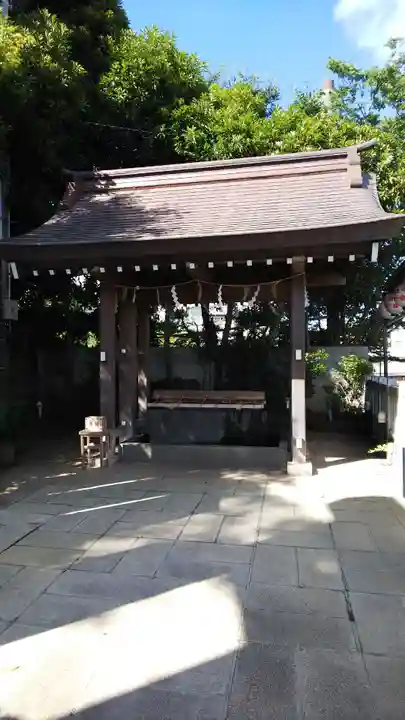 検見川神社の手水舎