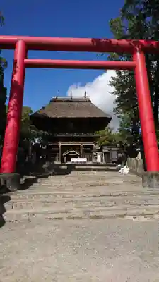青井阿蘇神社の鳥居
