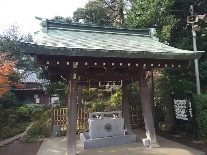 城山熊野神社の手水舎