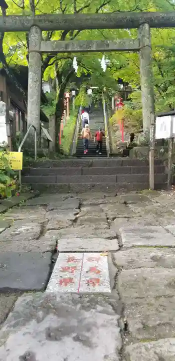 碓氷峠熊野神社の鳥居