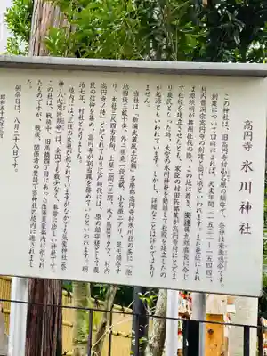 高円寺氷川神社の歴史