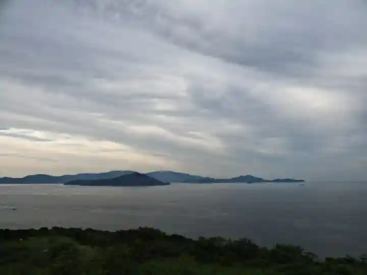 石清水神社の景色