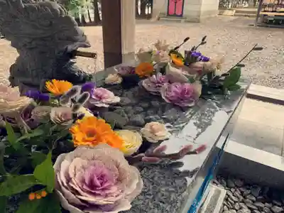 滑川神社 - 仕事と子どもの守り神の手水舎