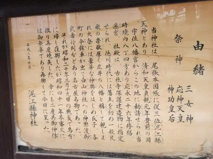 泥江縣神社(愛知県)