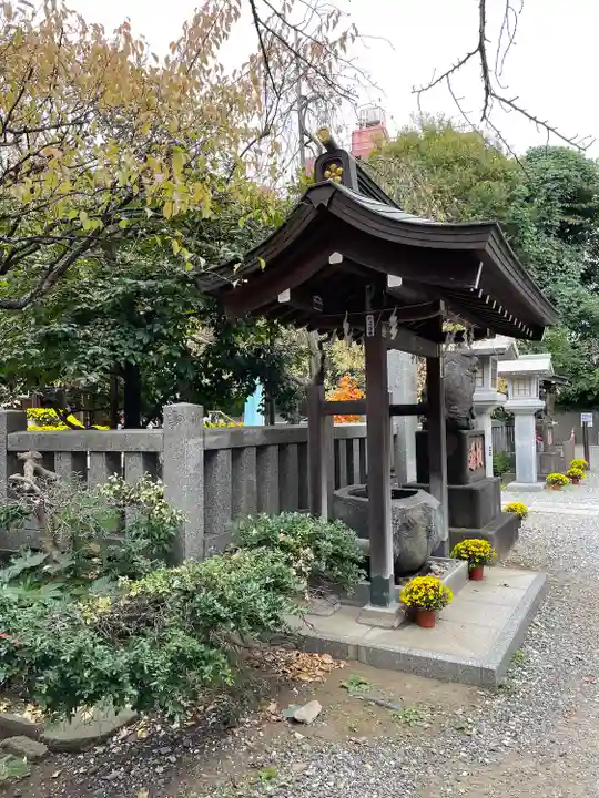 牛天神北野神社の手水舎