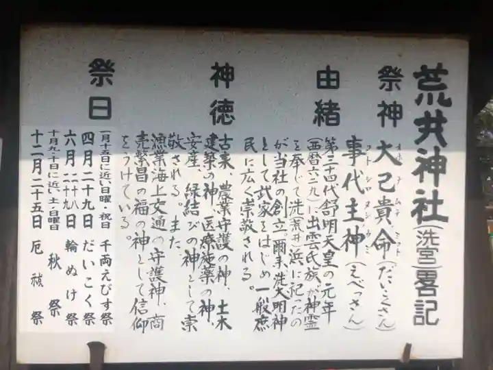 荒井神社の歴史