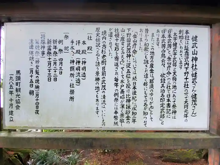 健武山神社の歴史