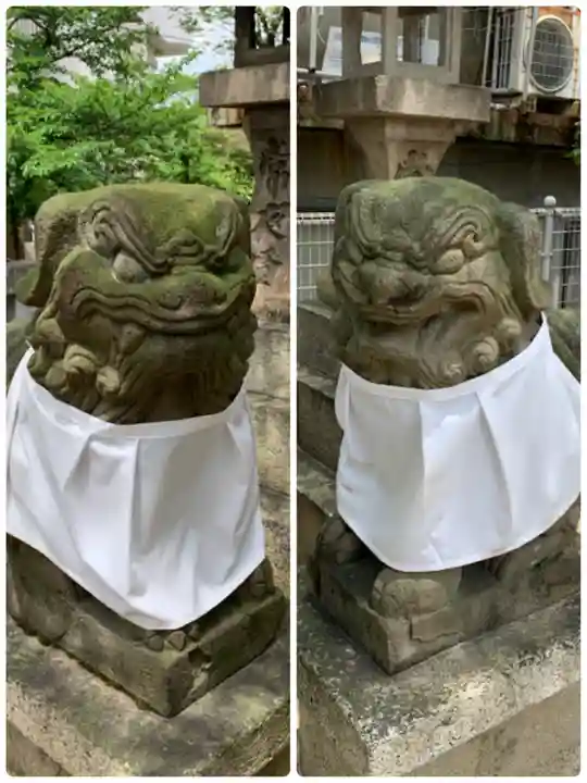 打出天神社の狛犬