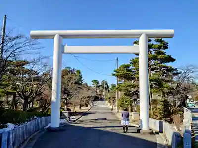 開成山大神宮の鳥居