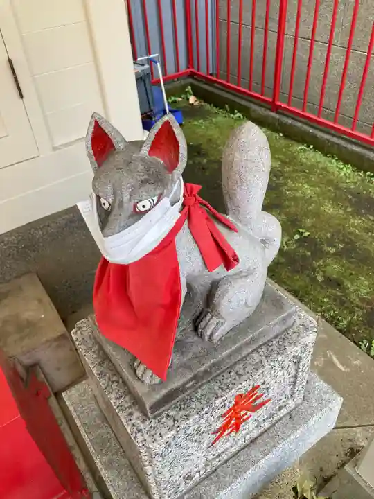 堰神社の狛犬