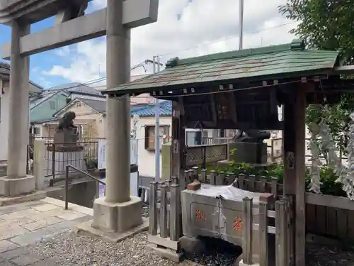 石川町諏訪神社の手水舎