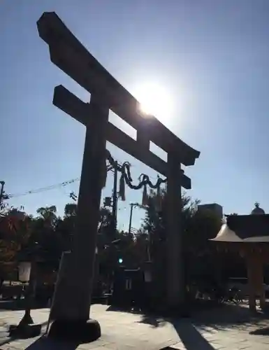 生國魂神社の鳥居