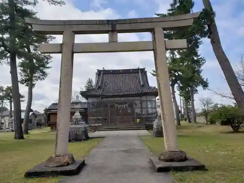 加積雪嶋神社の鳥居