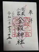 武蔵二宮 金鑚神社(埼玉県)