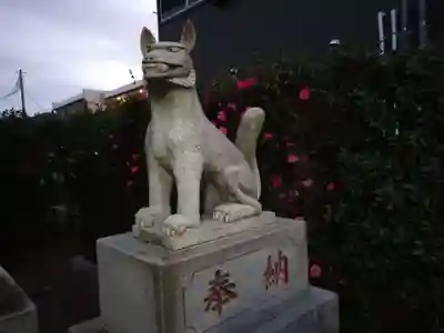 別雷神社稲荷神社の狛犬