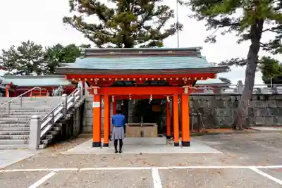 五社神社　諏訪神社の手水舎