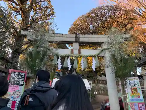 太子堂八幡神社の鳥居