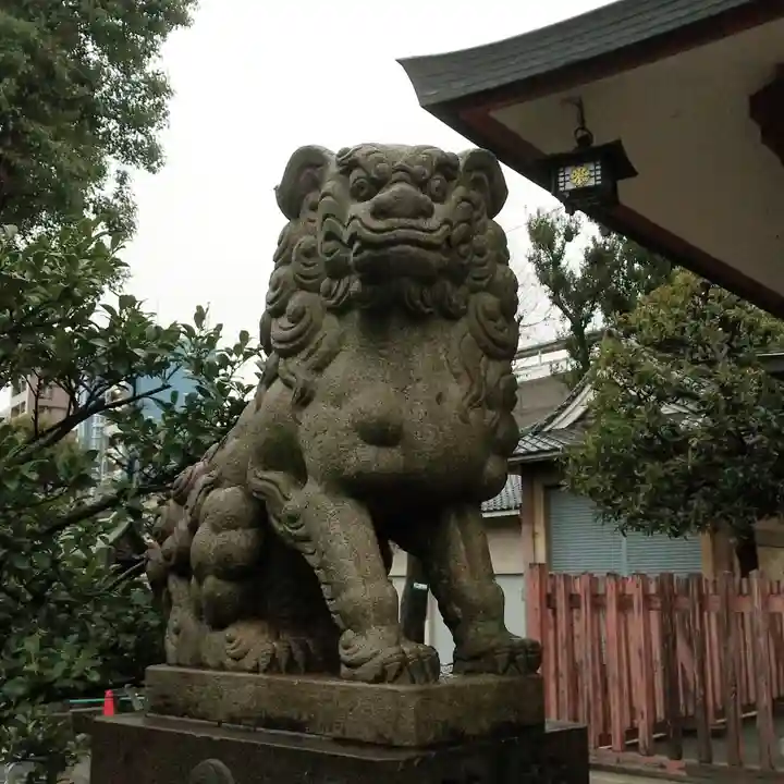 鮫州八幡神社の狛犬